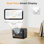 powkey Laptop Power Bank 30000mAh 100W Portable Charger PD 3.0 Fast Charging 96Wh LiFePO4 Power Station with USB-C Cable,Battery Backup for Laptop Phone Travel Camping Office Emergency Home