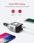 BESTEK 150W Car Power Inverter with USB Ports