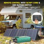 2500 Watt Inverter 12V to 110V/120V, 5000W Peak Truck Power Inverter Modified Sine Wave AC to DC Converter with Remote LED Didplay 5V 3.4A USB Port 2 AC Outlets for Vehicles Car RV