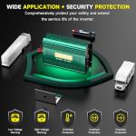 2500 Watt Inverter 12V to 110V/120V, 5000W Peak Truck Power Inverter Modified Sine Wave AC to DC Converter with Remote LED Didplay 5V 3.4A USB Port 2 AC Outlets for Vehicles Car RV