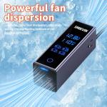 300W Car Power Inverter - 12V to 110V AC Converter with 2 AC Outlets & 4 USB Ports (2 PD 36W + 2 QC3.0 30W), Voltage Display, Cooling Fan for Laptop/CPAP/Travel