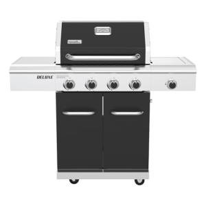 Nexgrill 4-Burner Dual Fuel Gas Grill with Side Burner and Griddle Insert, 626 SQ In Total Cooking Space, 59,000 BTUs Output, BBQ Grill Perfect for Outdoor Gatherings - 720-0958HE