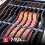 Nexgrill 4-Burner Dual Fuel Gas Grill with Side Burner and Griddle Insert, 626 SQ In Total Cooking Space, 59,000 BTUs Output, BBQ Grill Perfect for Outdoor Gatherings - 720-0958HE