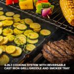 Nexgrill 4-Burner Dual Fuel Gas Grill with Side Burner and Griddle Insert, 626 SQ In Total Cooking Space, 59,000 BTUs Output, BBQ Grill Perfect for Outdoor Gatherings - 720-0958HE