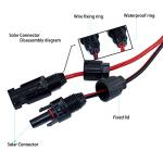 iHaospace XT60i Solar Panel Charging Cable 10FT, 12AWG Solar to XT60i Charging Cable Compatible for EcoFlow River and Delta 2 Pro Max Bluetti EB55 Anker 757 767 Protable Power Station