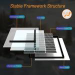 JJN 200 Watt Solar Panel Kit 12V Solar Panels with 30A PWM 12V/24V Charge Controller 2 Pair 10BB Solar Panel Cables Connectors Brackets for RV Boats Marine Home Off-Grid System [New Version]