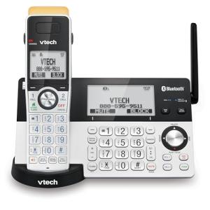 VTech IS8151 Super Long Range DECT 6.0 Cordless Phone for Home with Answering Machine, 2300 ft Range, Call Blocking, Bluetooth, Headset Jack, Power Backup, Intercom, Expandable to 12 HS
