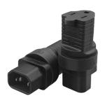 Strhowill (10Packs C14 to NEMA 5-15R AC Power Adapter,PDU Cabinet/UPS Server Plug 3 pin C14 Male to American Standard Female 3 Hole Power Adapter Socket