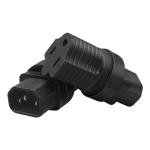 Strhowill (10Packs C14 to NEMA 5-15R AC Power Adapter,PDU Cabinet/UPS Server Plug 3 pin C14 Male to American Standard Female 3 Hole Power Adapter Socket