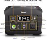 Portable Power Station 300W(Peak 500W), 288Wh (90,000mAh) Solar Generator with 110V Pure Sine Wave AC Outlet, lifepo4 Battery Portable Power Bank for Outdoor Camping, Traveling, and Emergencies