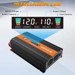 3000 Watt Power Inverter 12V to 110V, Modified Sine Wave DC to AC Car/Outdoor Converter, Dual 110V AC Outlets, 3 USB Port, LED Display for Solar, Camping, RV, Truck, Boat, Laptop and Emergencies
