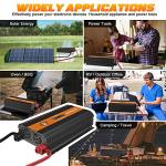 3000 Watt Power Inverter 12V to 110V, Modified Sine Wave DC to AC Car/Outdoor Converter, Dual 110V AC Outlets, 3 USB Port, LED Display for Solar, Camping, RV, Truck, Boat, Laptop and Emergencies