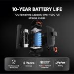 Jackery Solar Generator 5000 Plus Portable Power Station with 2x 500W Solar Panels and Smart Transfer Switch, 5040Wh Power Station, 7200W AC Output Solar Generator for Home Use, Emergency Backup