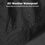Generator Cover Compatible with Champion, Weather-Resistant Portable Generator Cover for Outside Storage, Heavy Duty Thicken 600D Polyester, 32 x 24 x 24 inch for Most Generators 5000-10000 Watt
