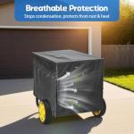 Generator Cover Compatible with Champion, Weather-Resistant Portable Generator Cover for Outside Storage, Heavy Duty Thicken 600D Polyester, 32 x 24 x 24 inch for Most Generators 5000-10000 Watt