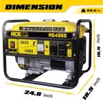 Aceup Energy 4350 Watt Gas Generator for home use, Portable Gas Powered generator 30A Outlet, EPA & CARB Compliant