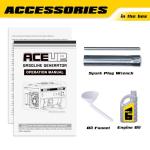 Aceup Energy 4350 Watt Gas Generator for home use, Portable Gas Powered generator 30A Outlet, EPA & CARB Compliant