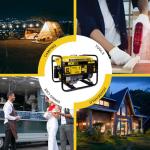 Aceup Energy 4350 Watt Gas Generator for home use, Portable Gas Powered generator 30A Outlet, EPA & CARB Compliant