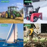 Yooreal DC 6-80V Mechanical Hour Meter Gauge,No Battery Hourmeter,Waterproof for Diesel Engine Tractor Generator Inverter Boat RV Zero Lawn Mower Snow Blower (DC 6-80V)