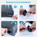 2000 Watt Pure Sine Wave Power Inverter, 12V DC to 110/120V AC Inverter with 3 AC Outlets, Remote, PD 3.0 USB Port, QC 18W, Remote Controller, LED Display,For RV Solar Systems,Semi Truck,Vehicles,Boat