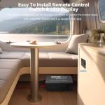 2000 Watt Pure Sine Wave Power Inverter, 12V DC to 110/120V AC Inverter with 3 AC Outlets, Remote, PD 3.0 USB Port, QC 18W, Remote Controller, LED Display,For RV Solar Systems,Semi Truck,Vehicles,Boat