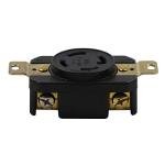 Nema L14-30R 30A 125/250V 3 Pole 4 Wire Industrial Grade Locking Female Receptacle Connector, Industrial Twist Lock L14-30 30-AmpTwist Lock Generator Receptacle. LK-2431F