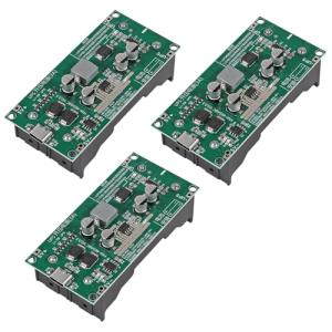 DWEII 3pcs 15W 3A Battery Boost Charging Module High Power UPS 18650 Lithium Battery Boost Charging and Discharging UPS Uninterruptible Power Supply (9V)