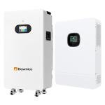 16kwh 51.2V 314Ah Wall-Mounted Power Home Battery Backup Solar Storage Lithium Solar LiFePO4 Battery+10KW Off-Grid Inverter for Home Use, Emergency, Camping, RV