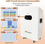 16kwh 51.2V 314Ah Wall-Mounted Power Home Battery Backup Solar Storage Lithium Solar LiFePO4 Battery+10KW Off-Grid Inverter for Home Use, Emergency, Camping, RV