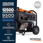 Generac 12,500W Portable Tri-Fuel Generator with Electric Start