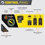 Champion Power Equipment 8125-Watt Electric Start Tri-Fuel Portable Generator with CO Shield