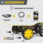 Champion Power Equipment 8125-Watt Electric Start Tri-Fuel Portable Generator with CO Shield