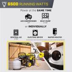 Champion Power Equipment 8125-Watt Electric Start Tri-Fuel Portable Generator with CO Shield