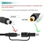 helpers lab DC8020 Female to DC7909 Male Connectors Adapter for Solar Panel RV Portable Power Station Solar Generator Compatible with Jackery Explorer Series - 1 pcs