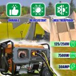 NEMA 14-50P Male Connector with 3 Cores and 10-30R Female Connector Adapter,A 50 Amp to 30 Amp Dryer Adapter from 14-30P to 10-30R,Suitable for Generator,Welding Machine,and Power Line Connectors