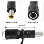 helpers lab DC8020 Female to DC7909 Male Connectors Adapter for Solar Panel RV Portable Power Station Solar Generator Compatible with Jackery Explorer Series - 1 pcs