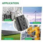 Wengart Generator GFCI Outlet,AC125V 20Amp 60Hz,Meet UL2018,Self-Test Industrial Grade for Industrial Generators and Other Machines,Black (1Pack)