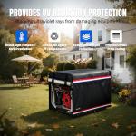 WOGUINC Generator Covers While Running. 32''L x 24''W x 24''H Inches. 600D+210D Waterproof. 100% Block the Intrusion of Sunlight and Rainwater. Black.