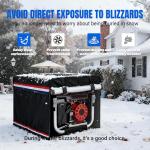 WOGUINC Generator Covers While Running. 32''L x 24''W x 24''H Inches. 600D+210D Waterproof. 100% Block the Intrusion of Sunlight and Rainwater. Black.