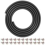 Eunice 3/16 Inch ID Fuel Line Hose 10 Feet for Kawasaki Kohler Briggs & Stratton Small Gas Diesel Powersports Engines and Generators with 22 Pcs 2/5" ID Hose Clamps