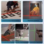 Dual-Head Laser Level with Rechargeable Charger