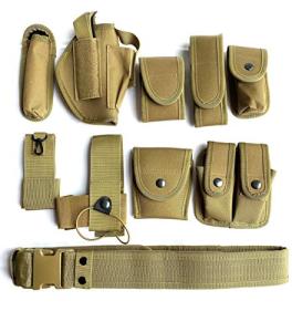 Tactical 10-in-1 Utility Hunting Belt - Khaki