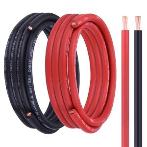 Geosiry 4 AWG 15FT Battery & Welding Cable Set