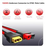 Lusperi 10AWG XT60 Male to Anderson Connector Cable