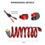 Lusperi 10AWG XT60 Male to Anderson Connector Cable