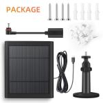 Solar Charger for Ring Camera, 4W with 10FT Cable