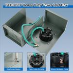 30 Amp Generator Inlet Box for Outdoor Use