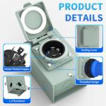 30 Amp Generator Inlet Box for Outdoor Use