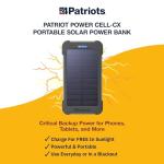 4Patriots Solar Power Bank with USB-C Fast Charge
