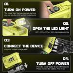 200W Power Inverter for Ryobi 18V Batteries